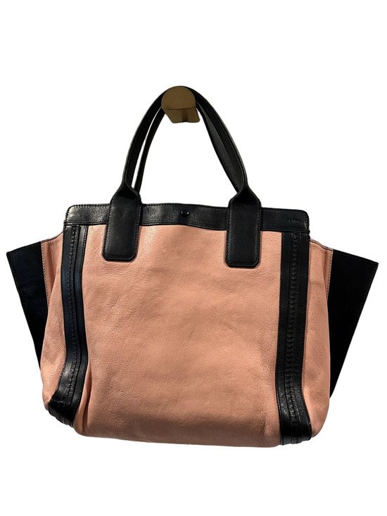 Chloe Handbags - Chloe Chloé Alison Black and Pink Tote Bag